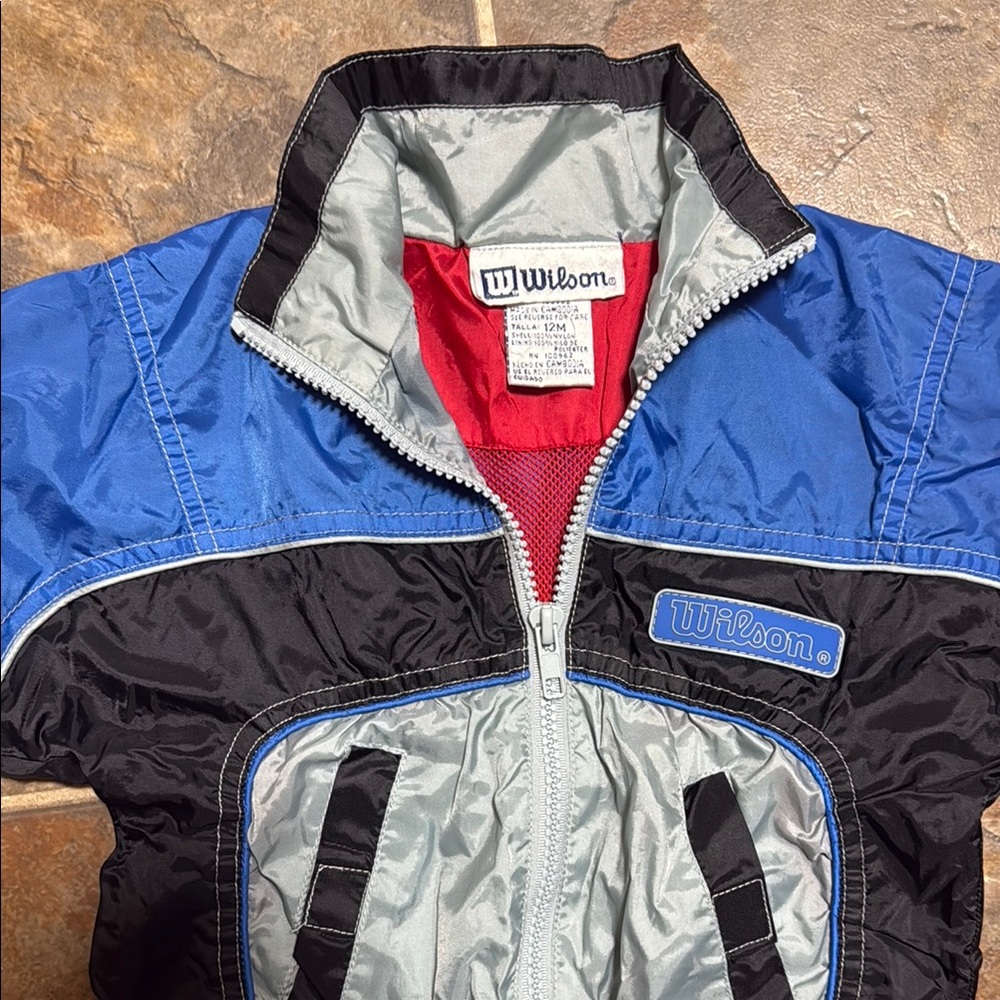 Wilson Kids Blue and Black Windbreaker
